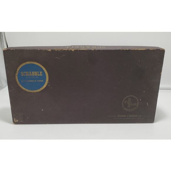 Vintage 1953 SCRABBLE Board Game Selchow & Righter COMPLETE - Picture 1 of 8